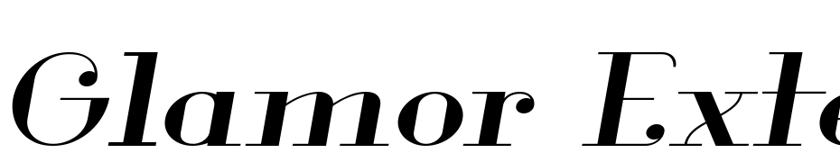 Glamor Extended Italic cкачать шрифт бесплатно